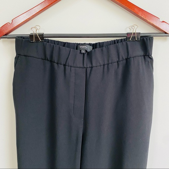 Theory Black Japanese Crepe Pull on pants - Picture 6 of 11